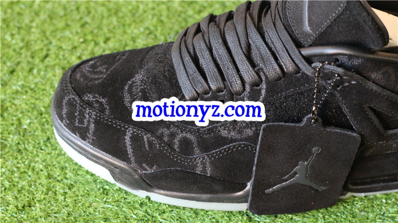 Authentic Kaws x Air Jordan 4 Cool Black